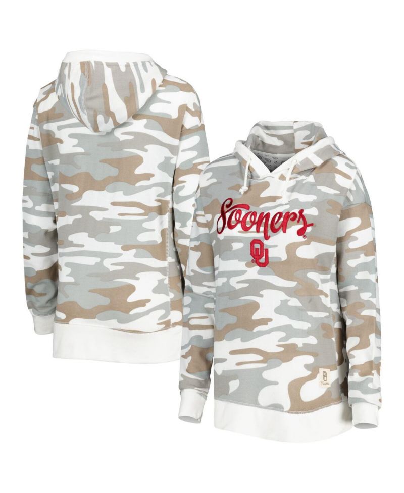 Women's Camo Oklahoma Sooners San Pablo Pullover Hoodie