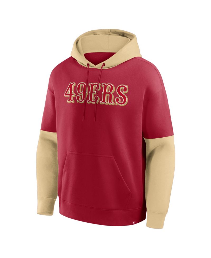 Men's Scarlet San Francisco 49ers Helmet Pullover Hoodie