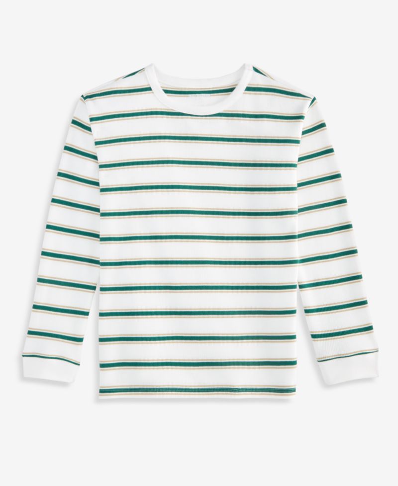 Boys' XS-XL Long-Sleeve Striped Thermal Shirt