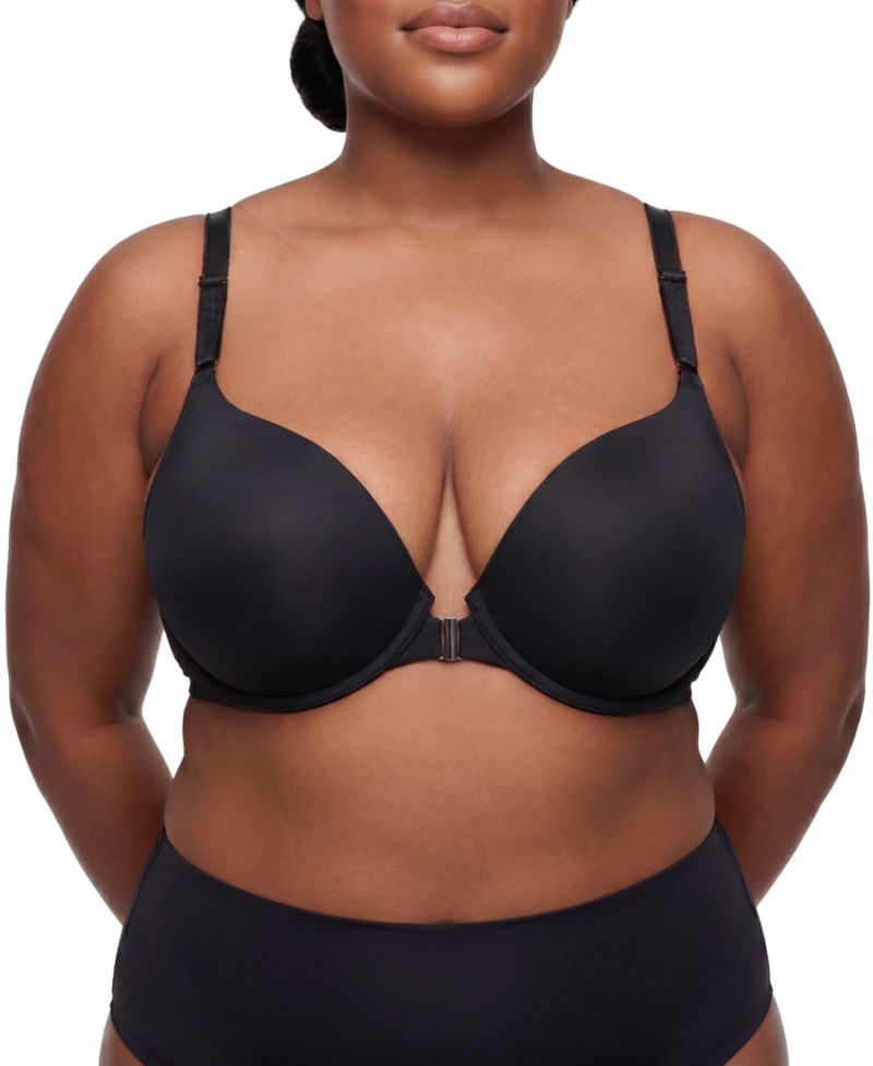 Plus Size Plunge Push-Up Underwire Bra