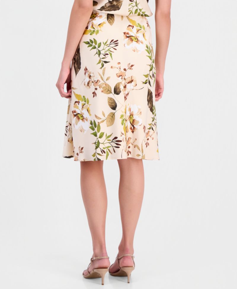 Petite Side Zip A-Line Skirt