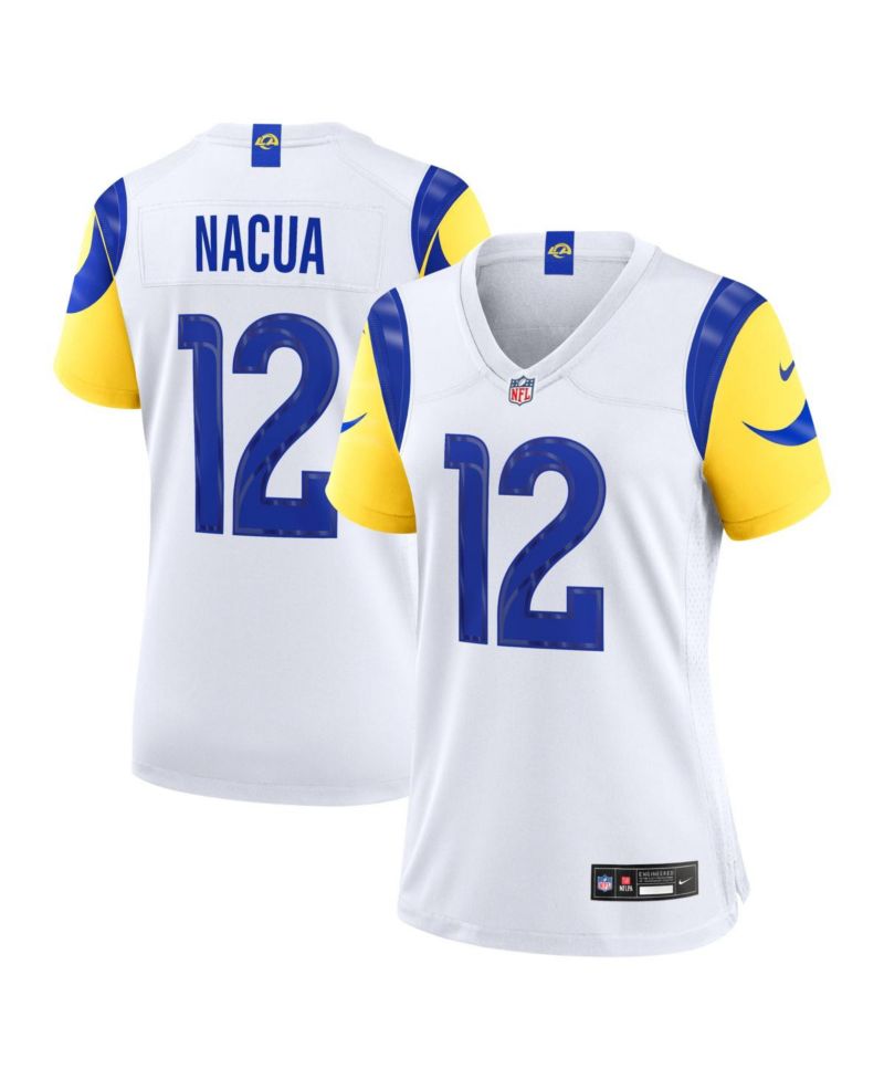 Women's Puka Nacua White Los Angeles Rams Game Jersey