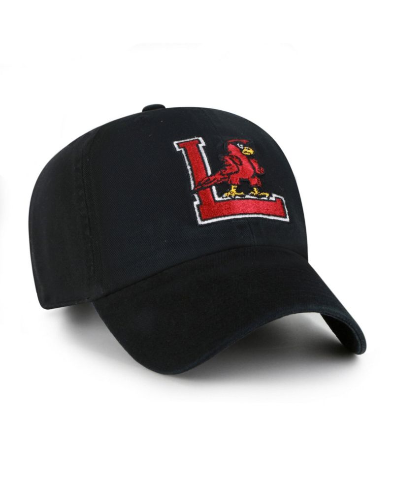 Men's '47 Black Louisville Cardinals Vault Clean Up Adjustable Hat