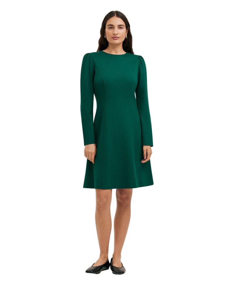 Women's Eva A-Line Long-Sleeve Knee-Length Dress