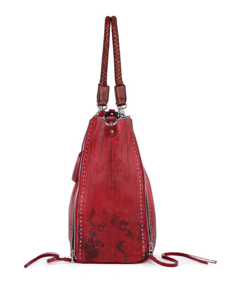 Women's Barracuda Hand Painted Clasp Closure Tote Bag