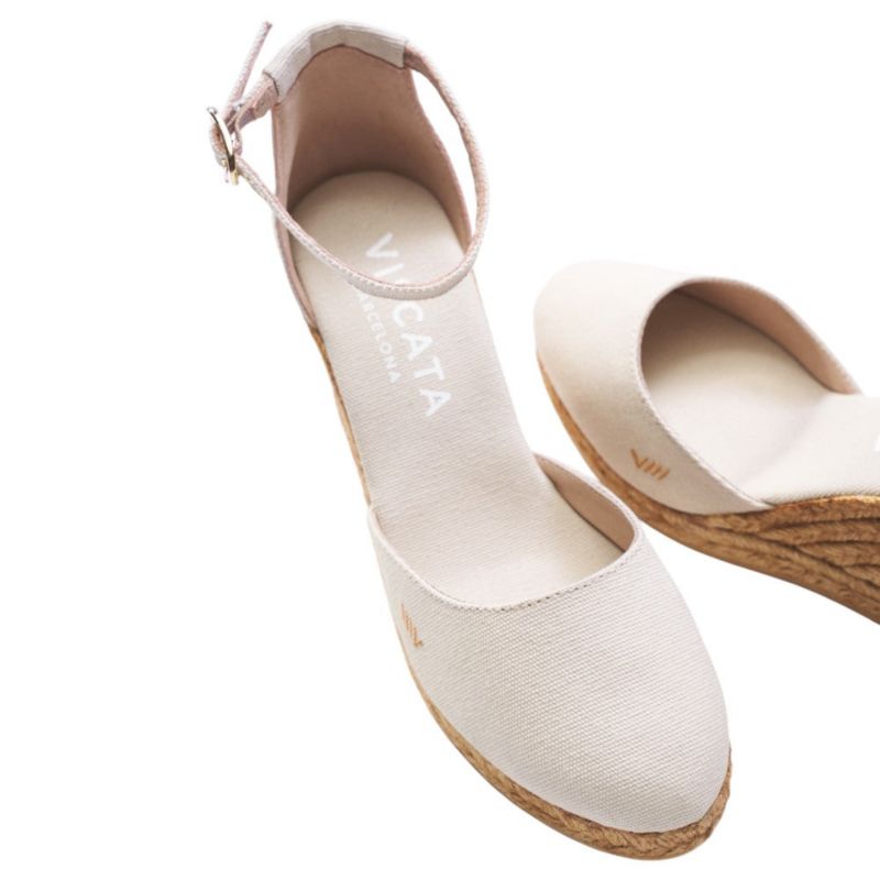 Women's Estartit Canvas Espadrille Wedges Ankle Strap