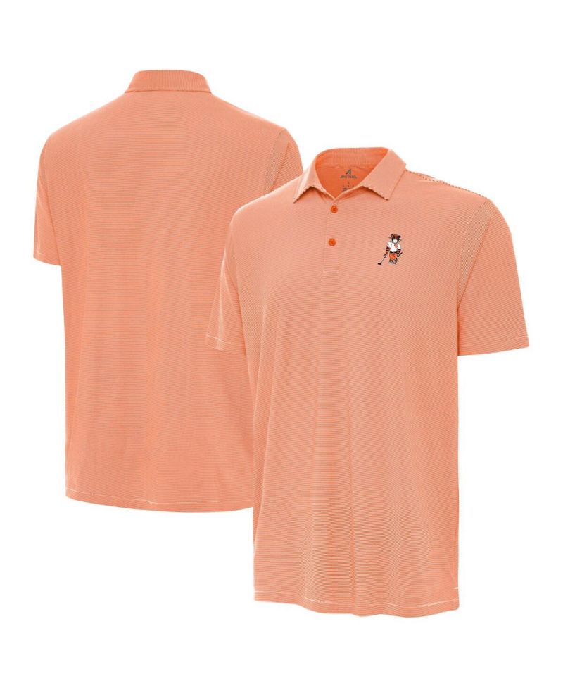 Men's Orange Clemson Tigers Golfer Twine Polo Shirt