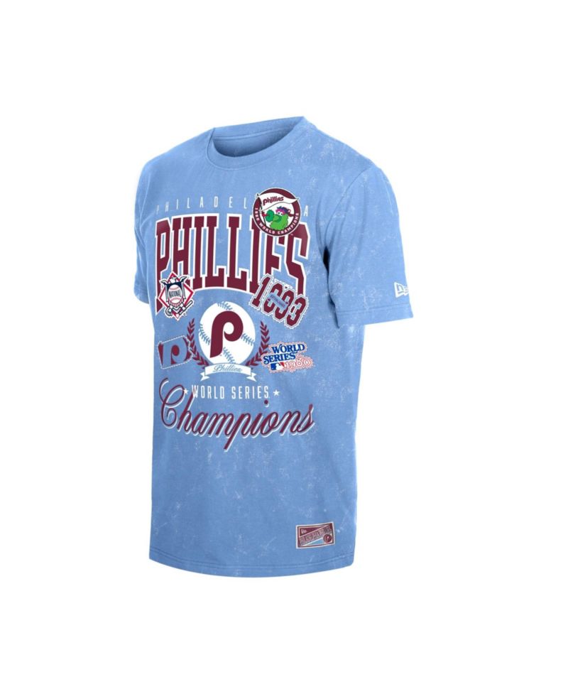 Men's Light Blue Philadelphia Phillies Mineral Wash T-Shirt