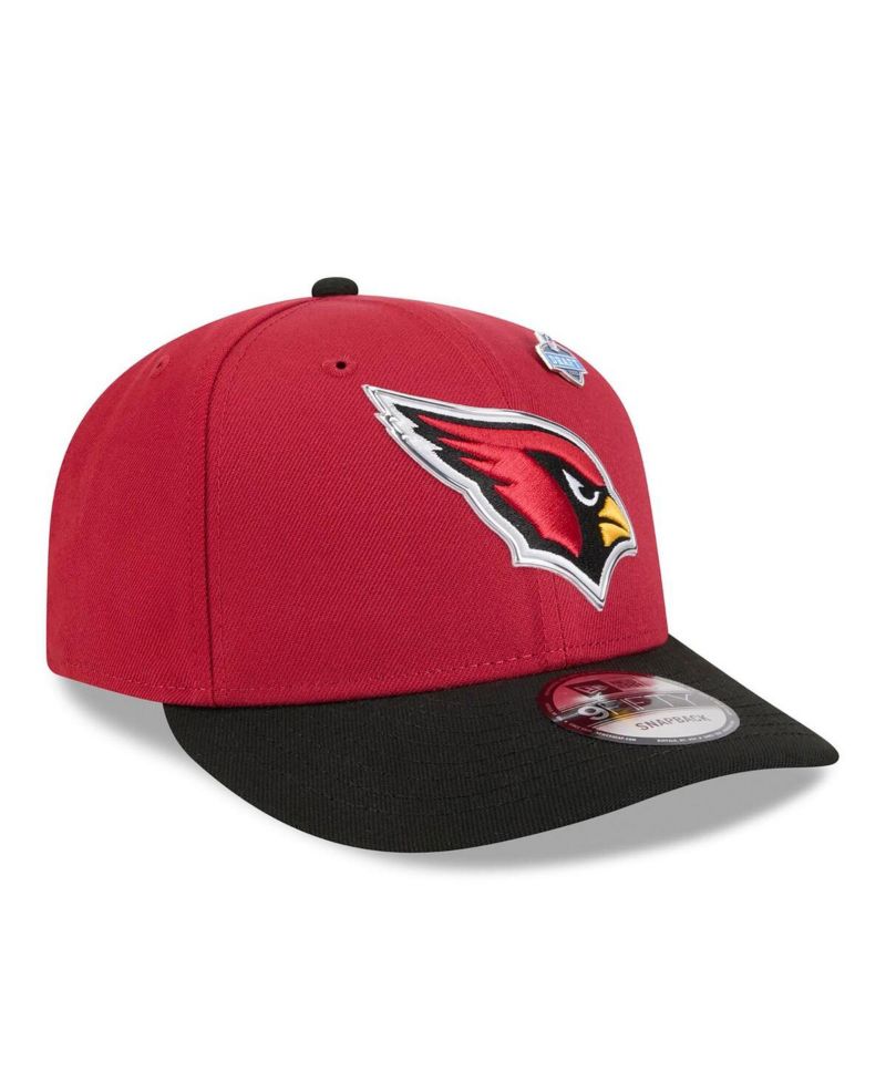 Men's Cardinal/Black Arizona Cardinals 2026 NFL Draft On Stage Pre-Curved 9FIFTY Snapback Hat