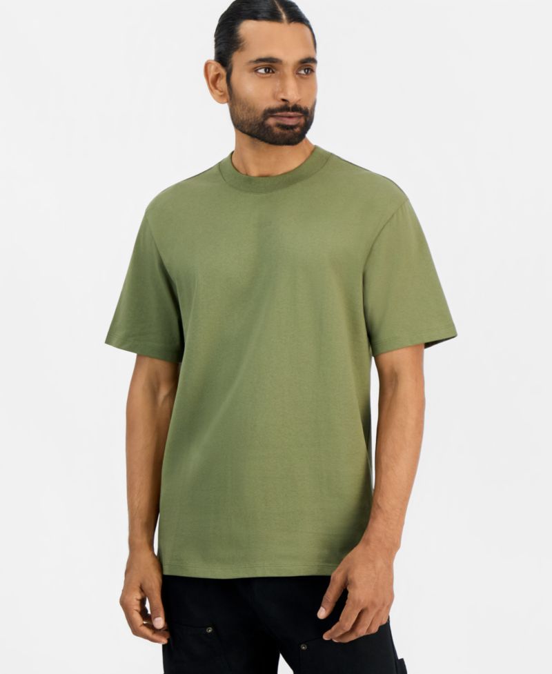 HUGO by Men's Dapolino Heavy Single Jersey Logo T-Shirt