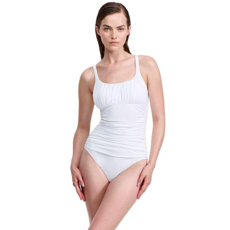 Women's Tutti Frutti Shirred Peasant One Piece Swimsuit