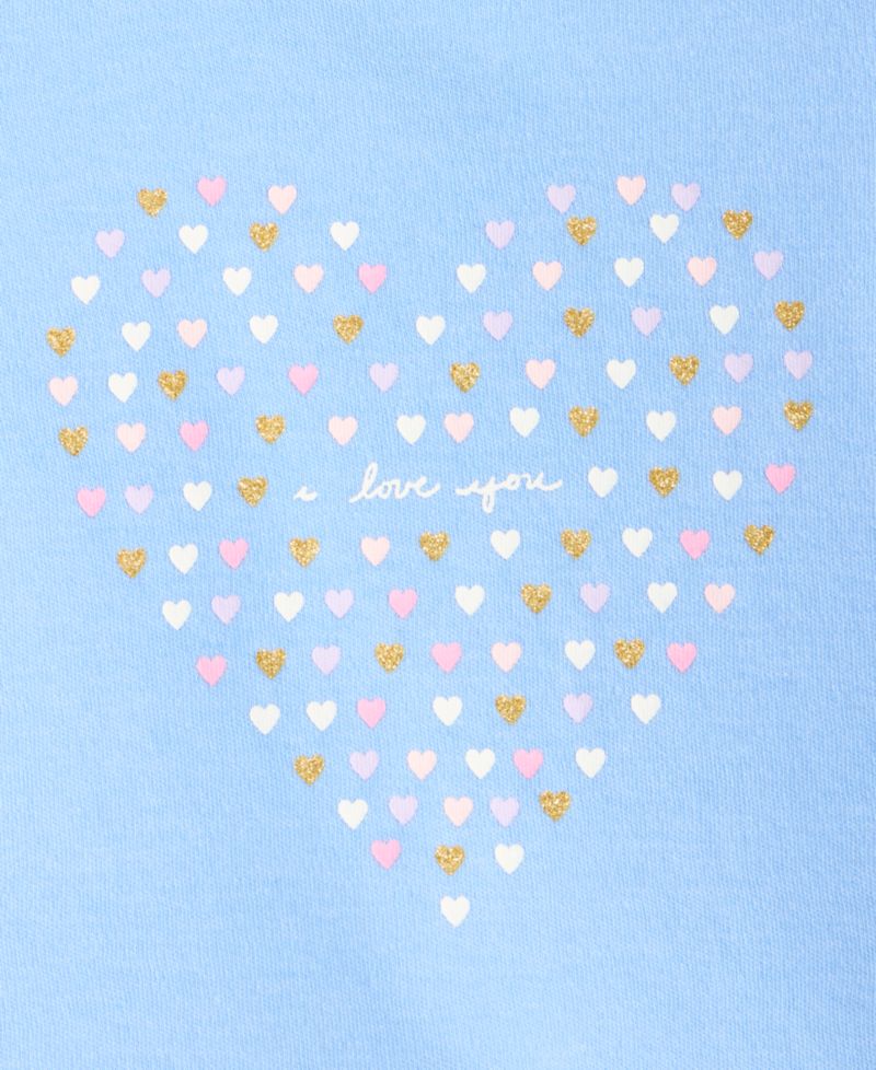 Baby Girls' 3M-24M Mix and Match I Love You Heart T-Shirt