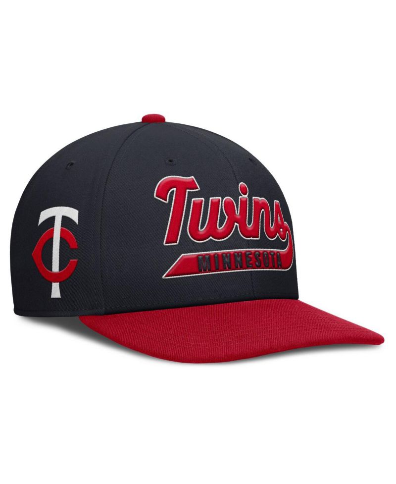 Men's Navy/Red Minnesota Twins Pro Performance Snapback Hat