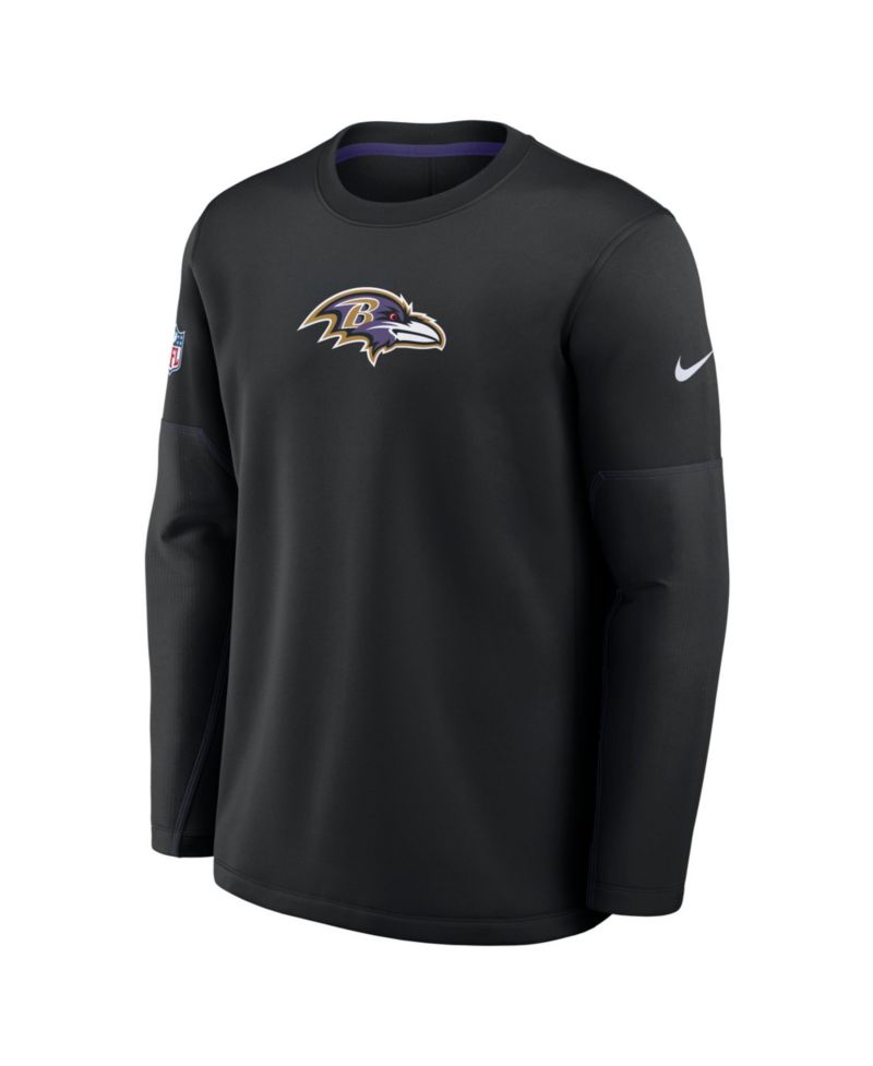Men's Baltimore Ravens Sideline Coaches Graphic Screen-Printed Tackle-Twill Sweatshirt