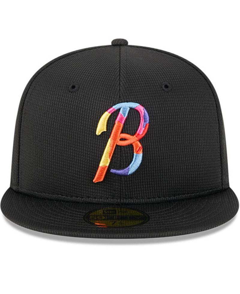 Men's Black Baltimore Orioles City Connect Batting Practice 59FIFTY Fitted Hat