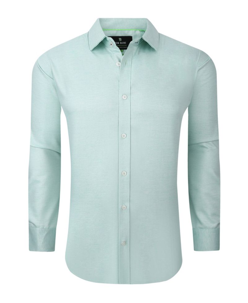 Men's Performance Solid Long Sleeve Button Down Dress Shirt