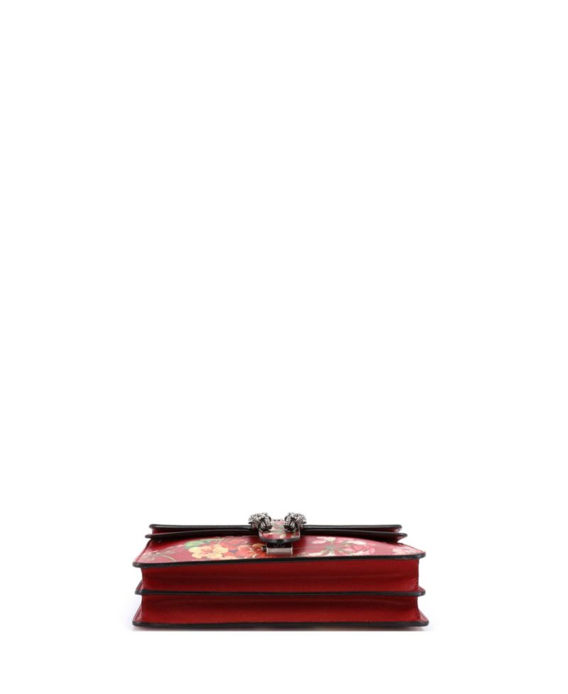 Small Dionysus Bag Blooms Print Leather