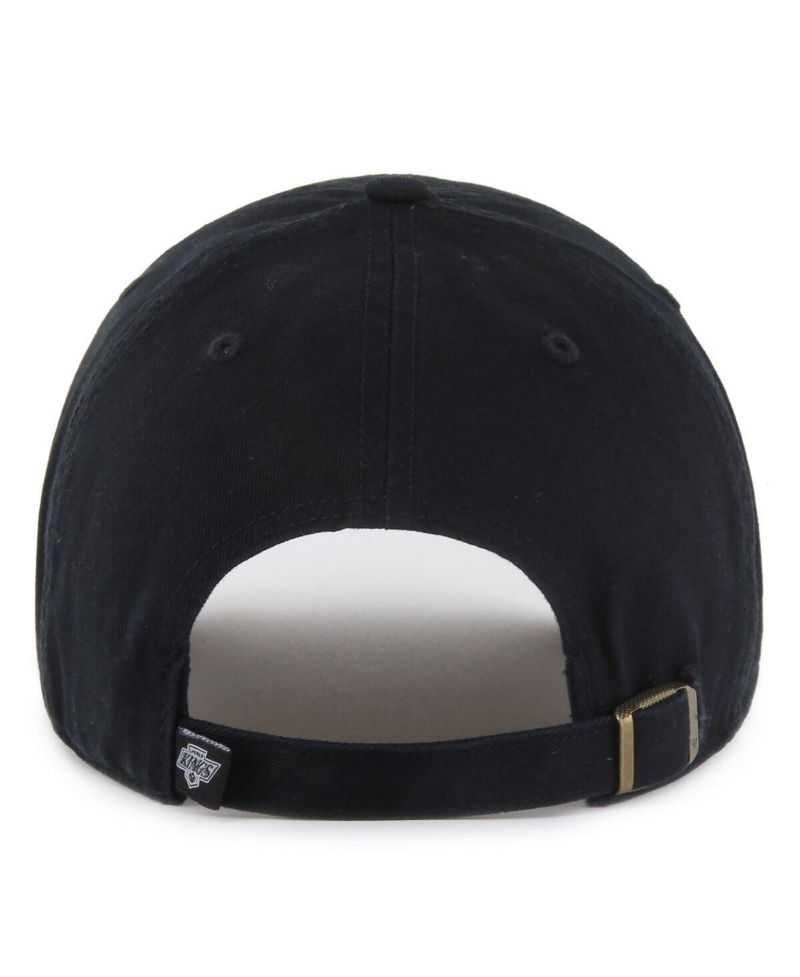 Men's Black Los Angeles Kings Core Logo Clean Up Adjustable Hat