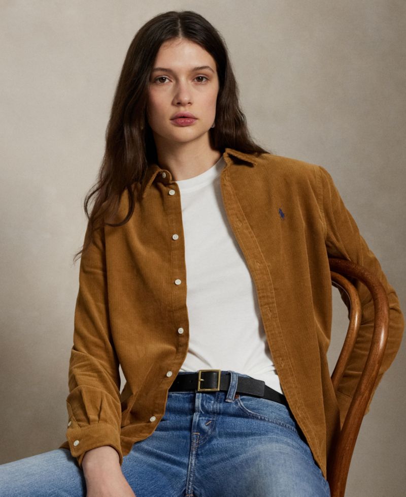 Women's Classic-Fit Cotton Corduroy Shirt
