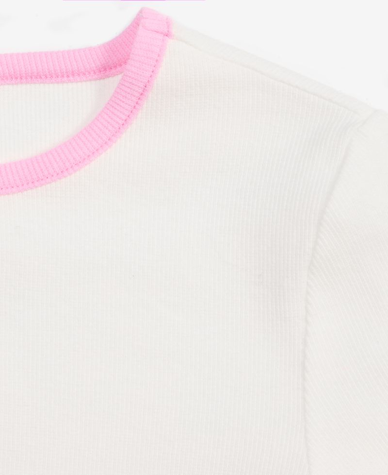 Girls' XS-XL Ribbed Baby Tee