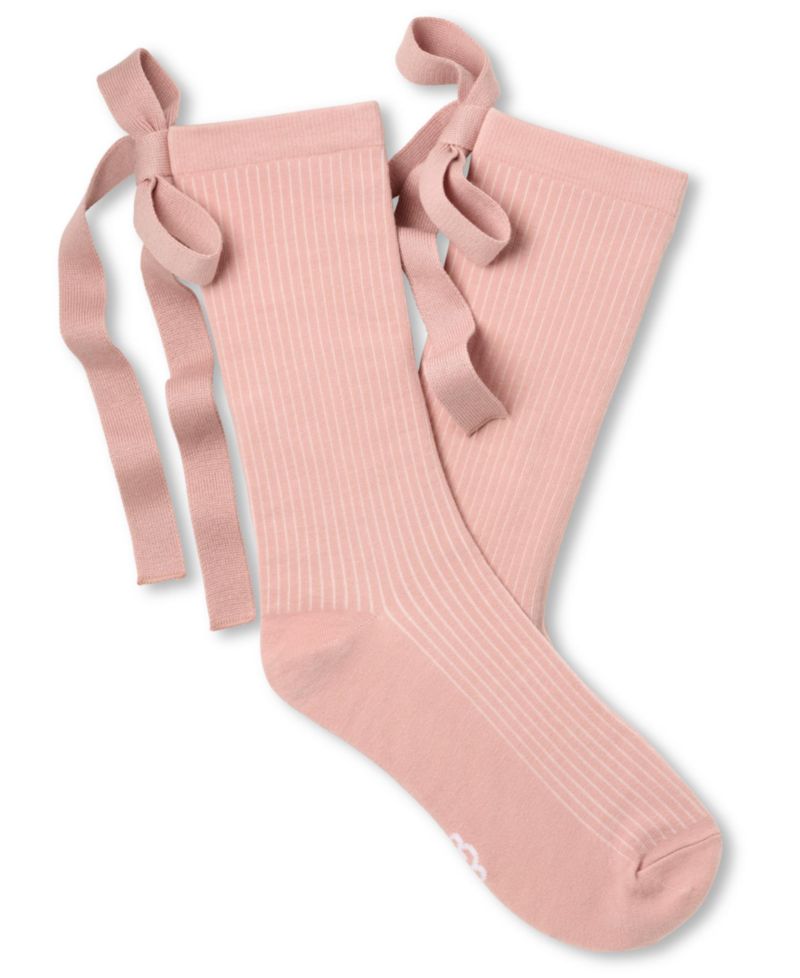 UGG Women's Serenella Novelty Bow Ribbed Crew Socks