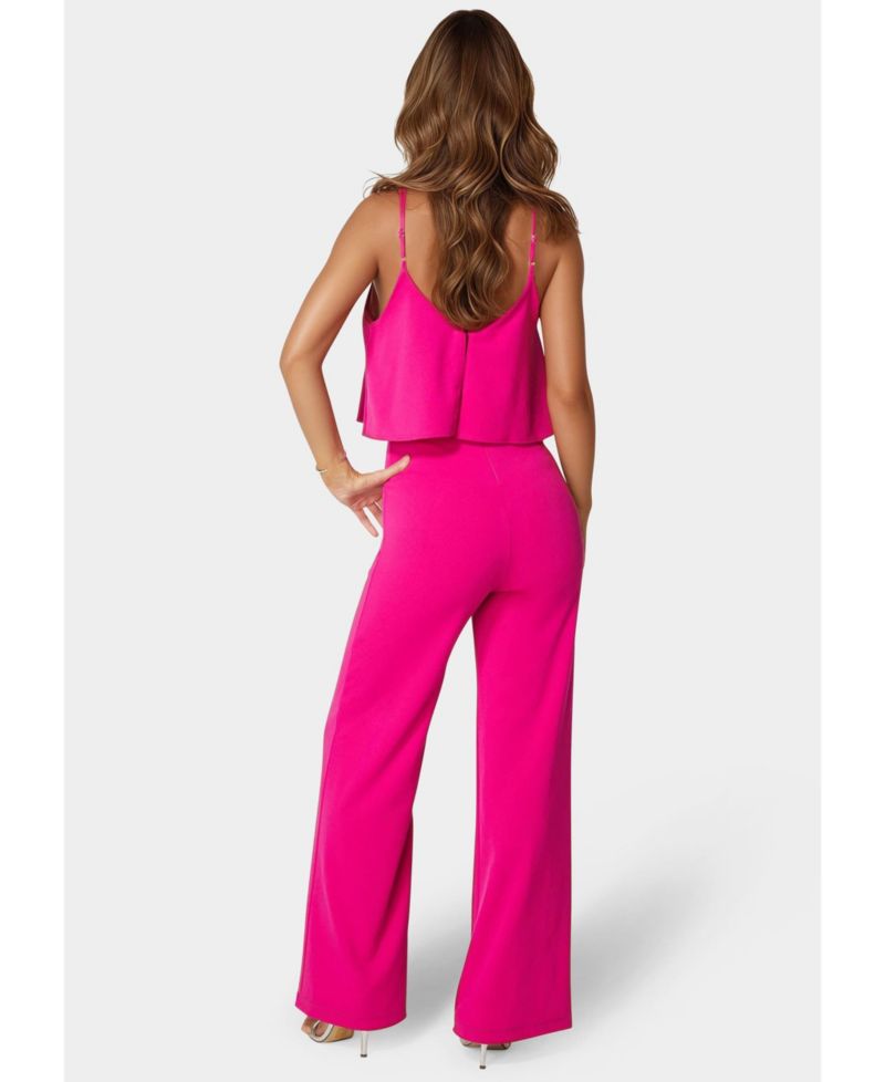 Women's Ruffle Wide Leg Jumpsuit