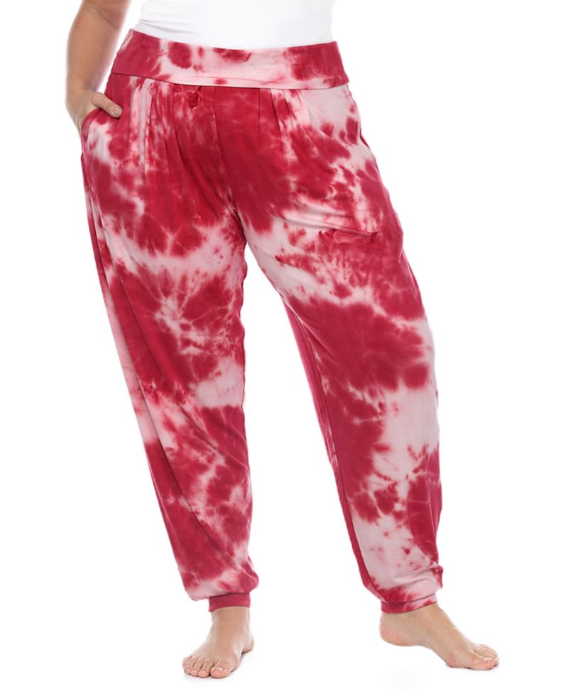 Plus Size Tie Dye Lounge Jogger Pants