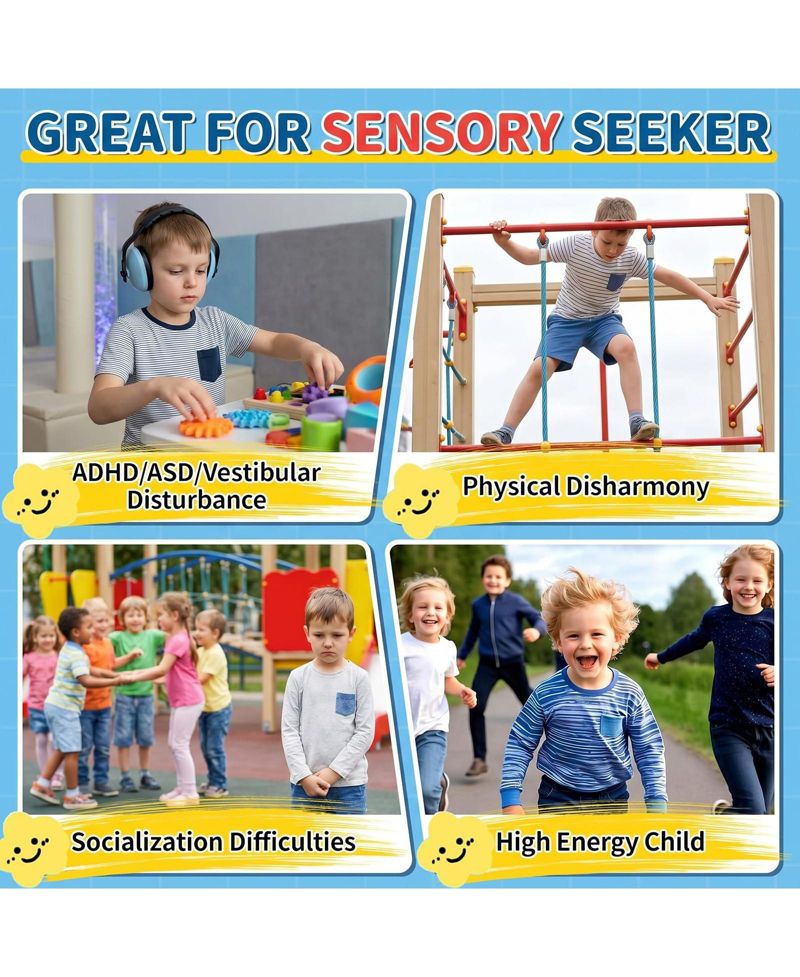 Spinning Sensory Chair, Glow-in-the-Dark Elephant Swivel Seat for ADHD/Autism, Non-Slip, Training Coordination