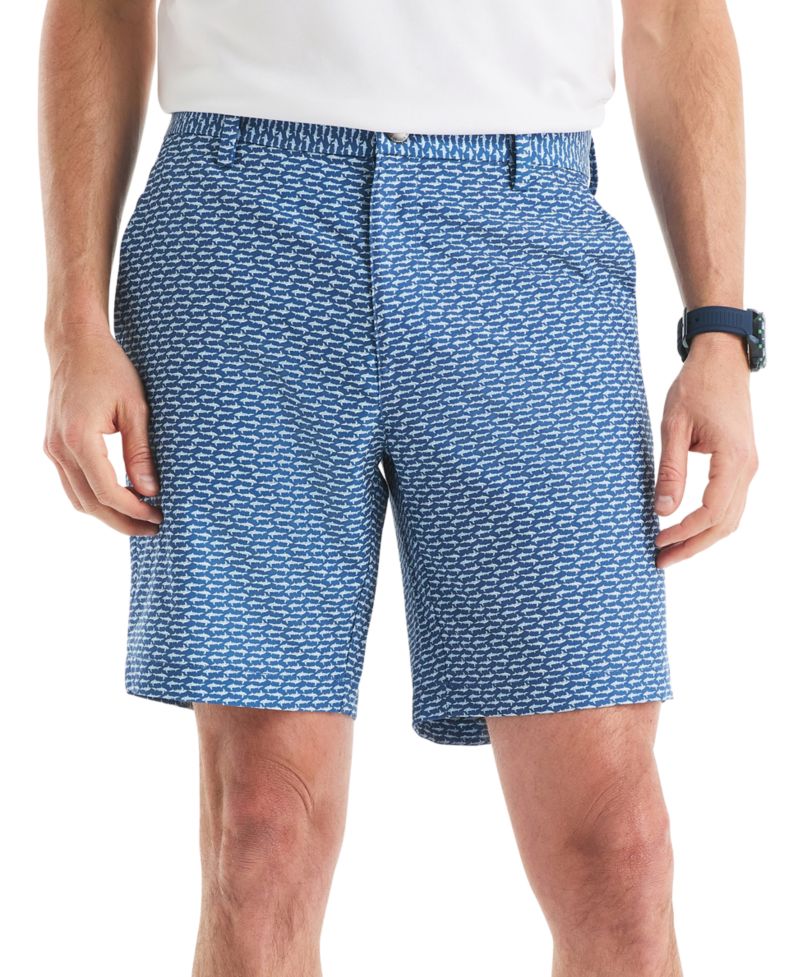 Men's 8.5" Slim-Fit Shark Graphic Shorts