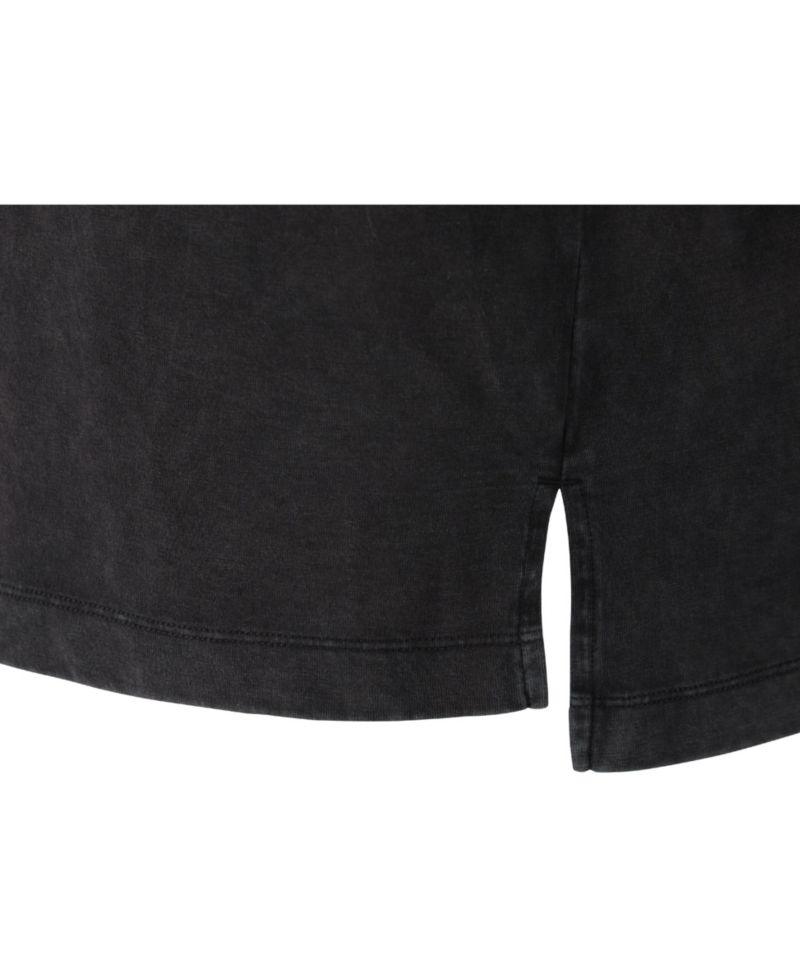 Men's Vintage Wash Short Sleeve Pocket Henley
