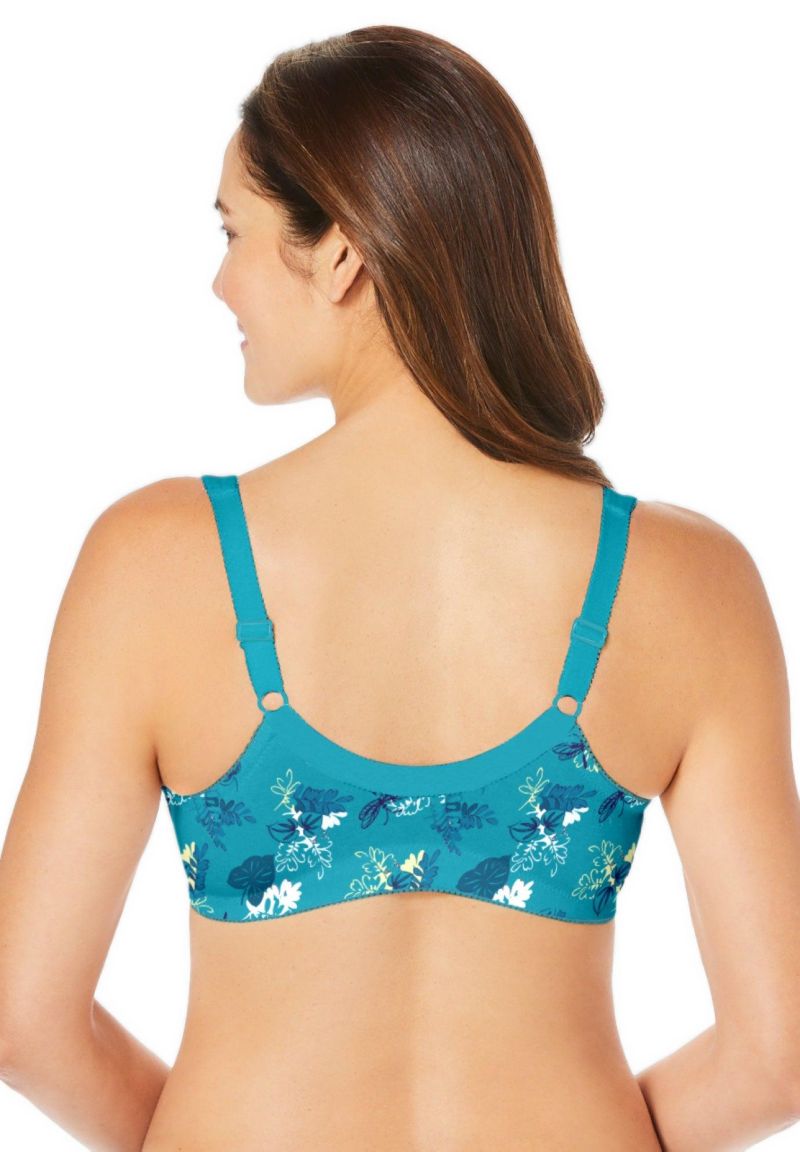 Women's 3-Pack Front-Close Cotton Wireless Bra