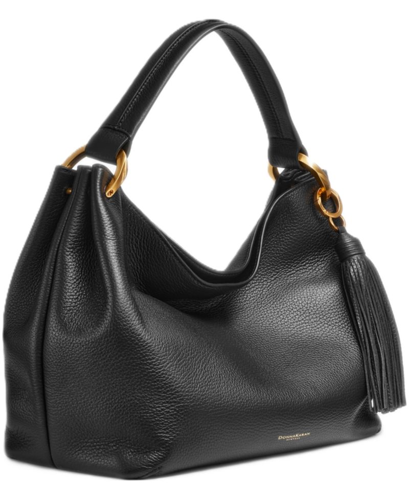 Glenwood Leather Tassel Detail Large Shoulder Handbag