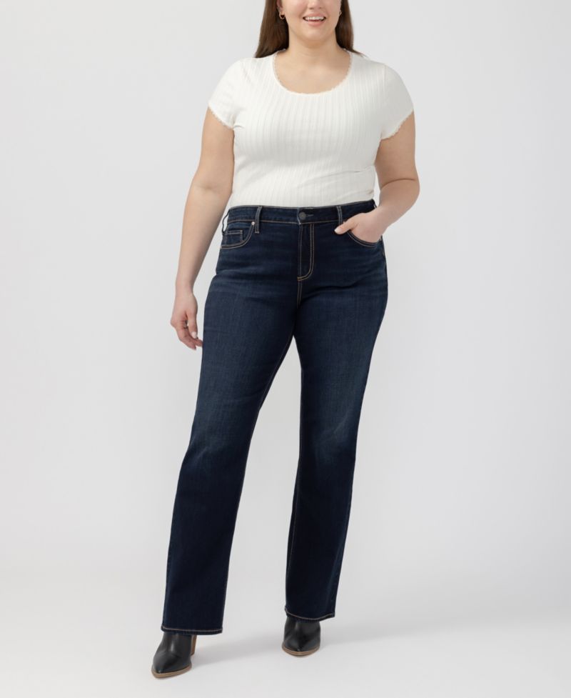 Plus Size Suki Curvy Fit Slim Bootcut Jeans