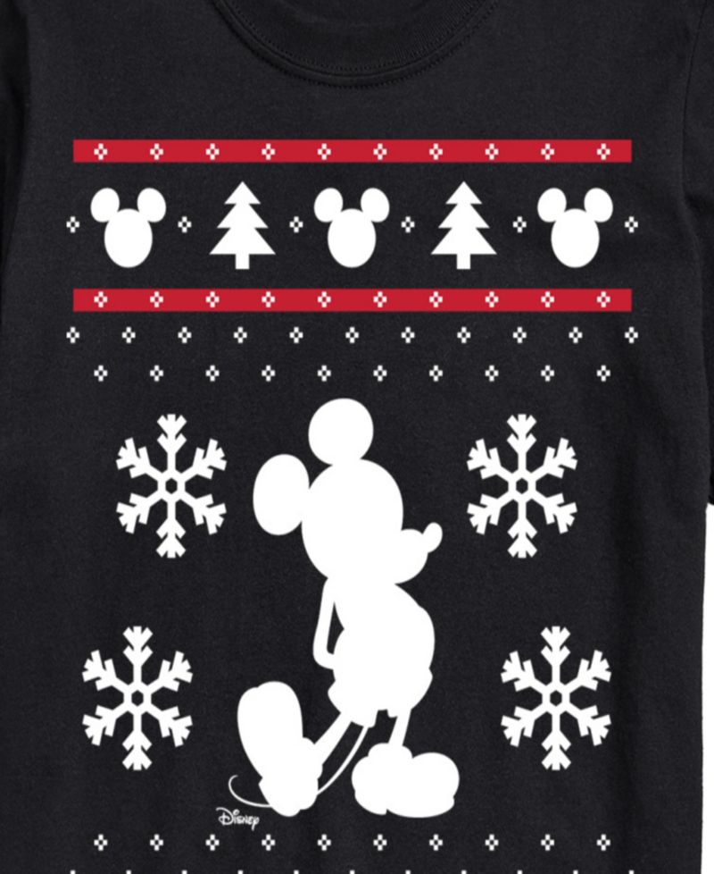 Men's Disney Christmas Mickey Graphic Crewneck T-Shirt