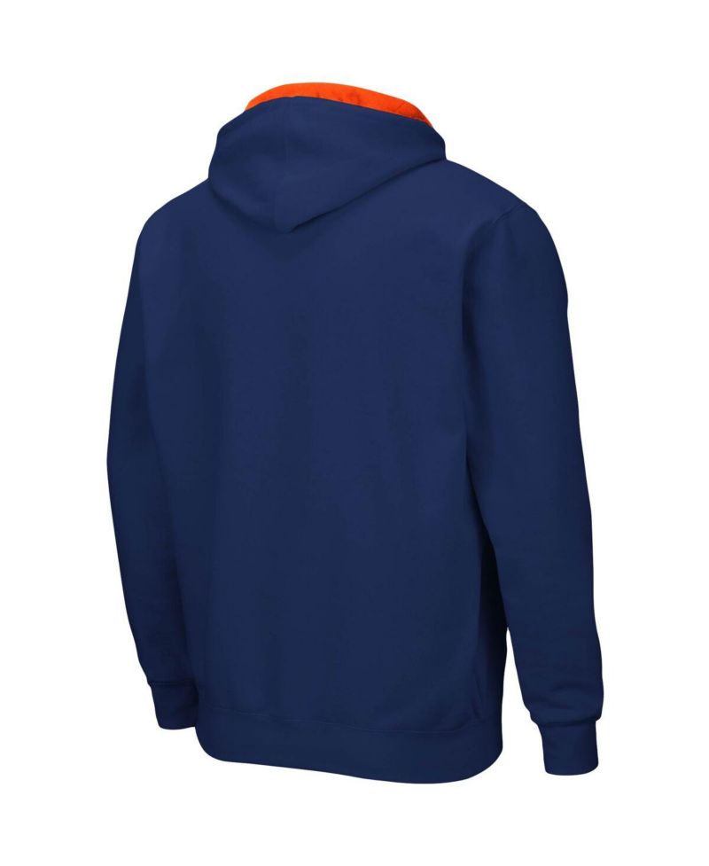 Men's Navy Auburn Tigers Big and Tall Full-Zip Hoodie
