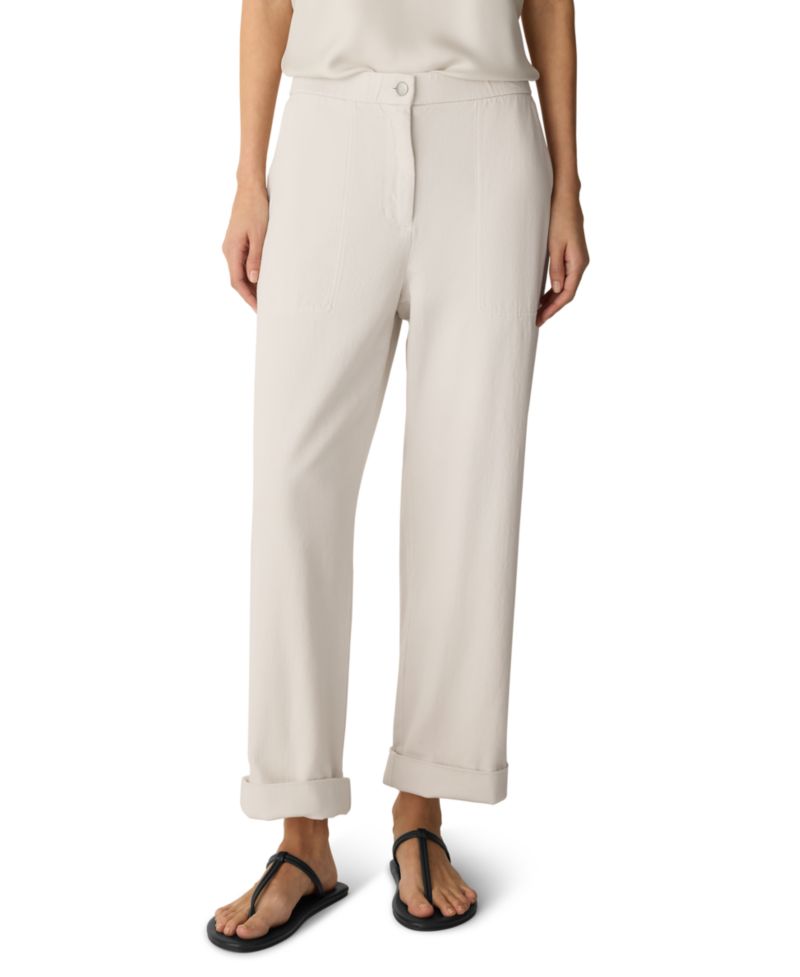 Eileen Fisher Petite Straight Ankle Pant High-Rise Pants