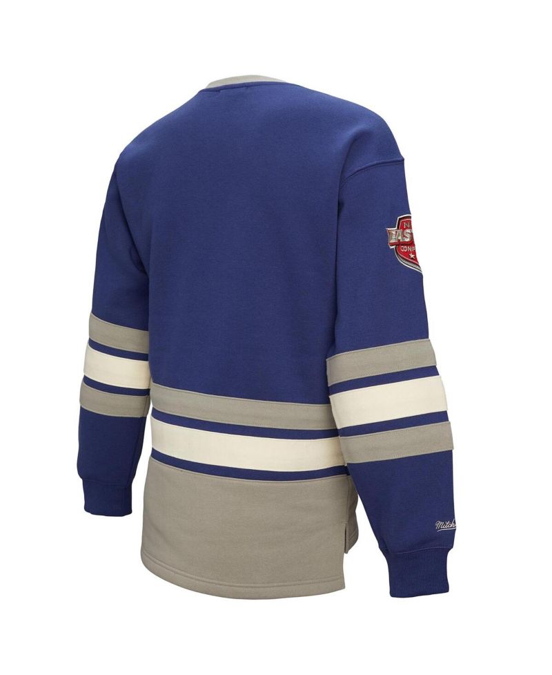 Women's Blue Tampa Bay Lightning Heritage Lace-Up Pullover Sweatshirt