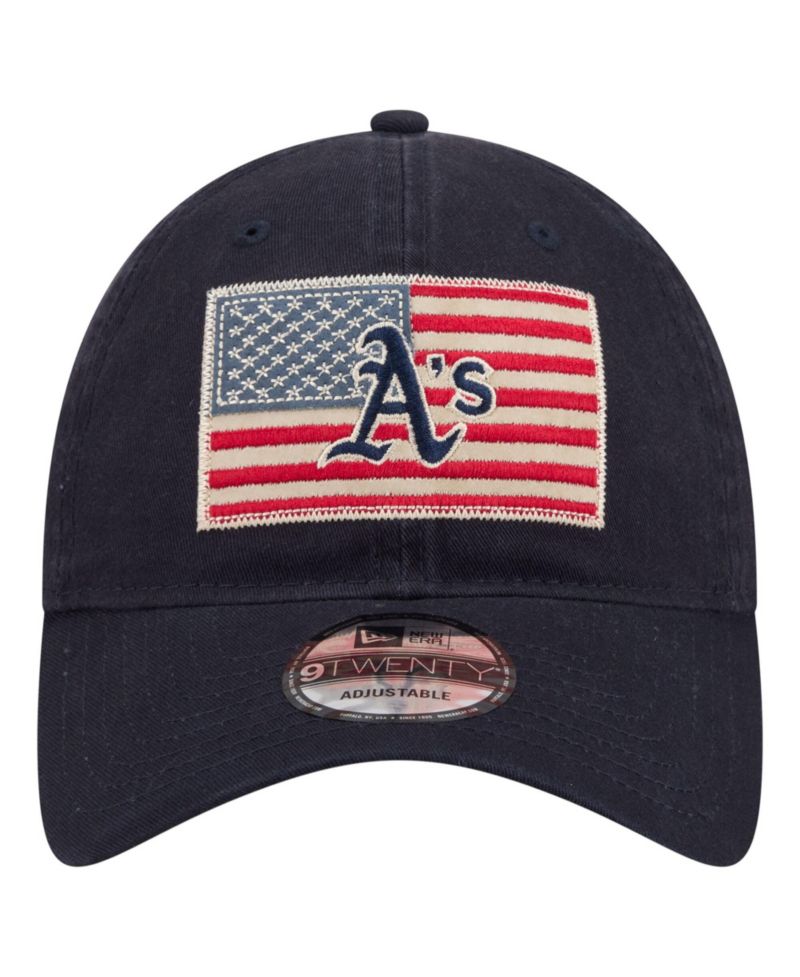 Men's Navy Athletics Americana Flag 9TWENTY Adjustable Hat