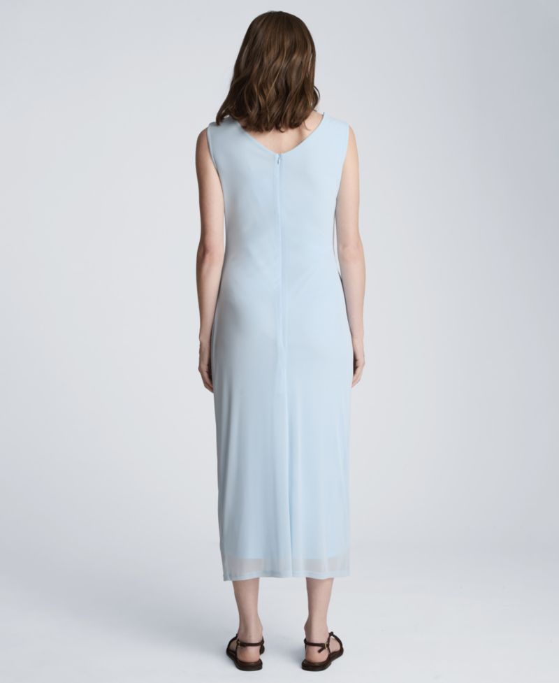 Women's Draped Detailed Modern Midi Dress