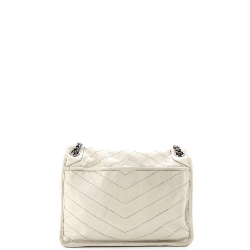 Medium Niki Chain Flap Bag Matelasse Chevron Leather