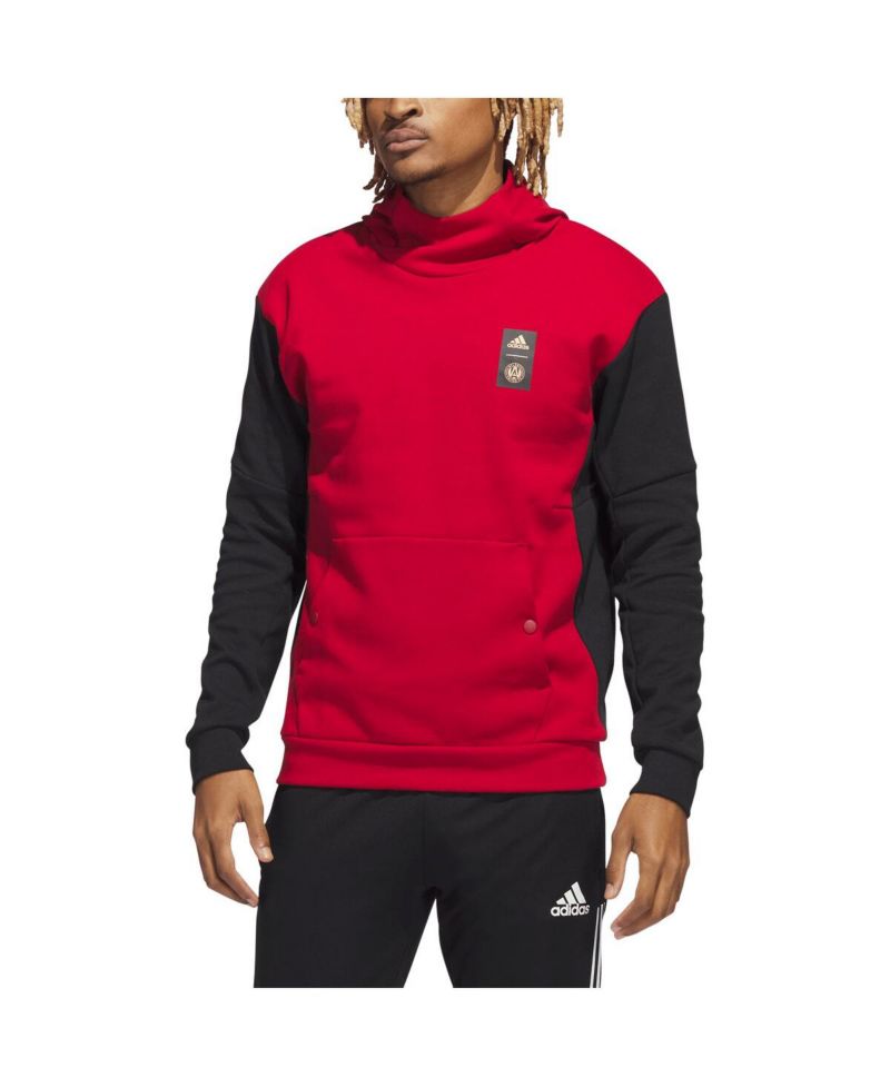 Men's Red Atlanta United FC Travel Pullover Hoodie