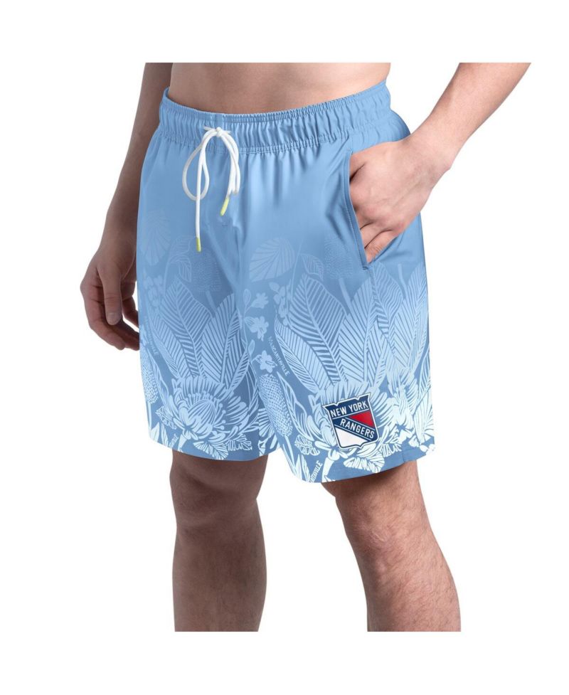 Men's Blue New York Rangers Lagoon Fiesta Swim Shorts