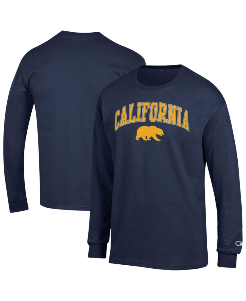 Men's California Golden Bears Arch Over Logo Long-Sleeve Screen-Print Graphics T-Shirt
