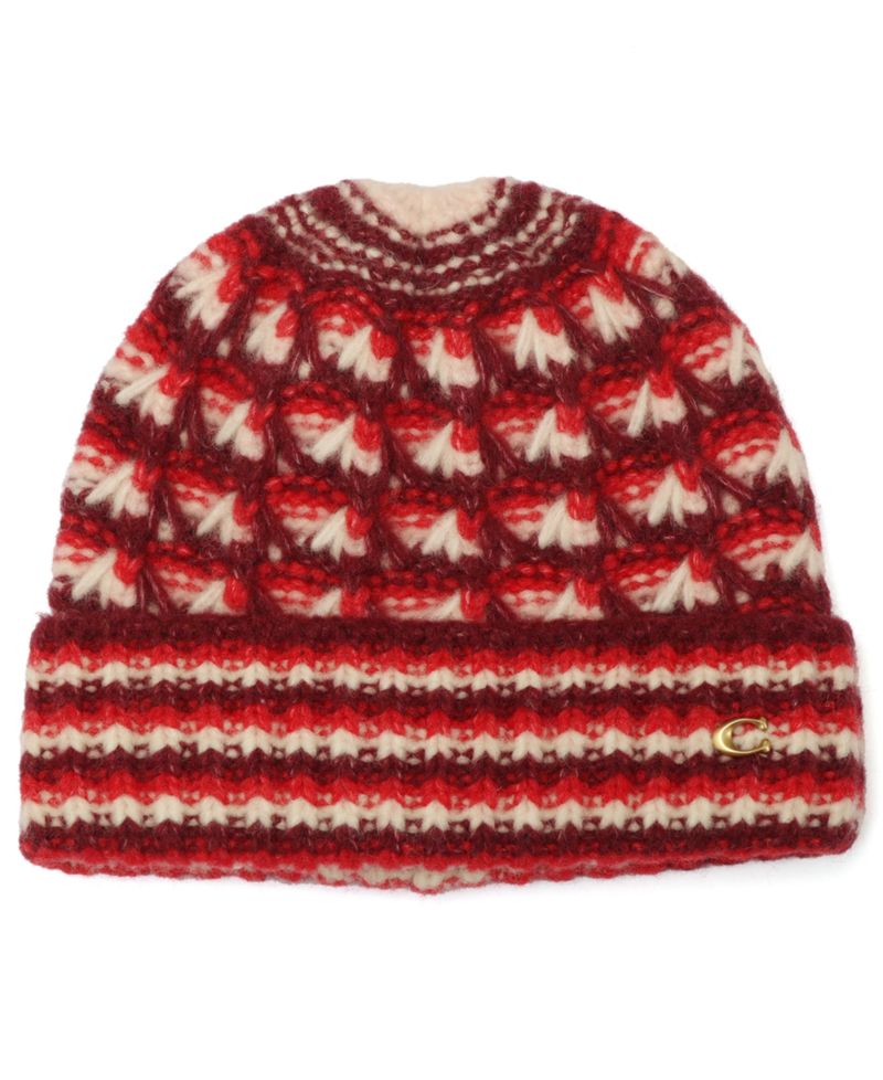 Textured Stitch Cozy Knit Beanie