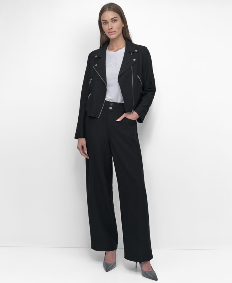 Women's Zipper Detailed Crinkle Jacket