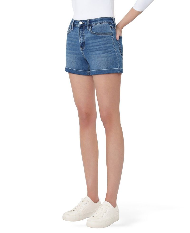 Women's High Rise Super Soft Cuffed Denim Shorts