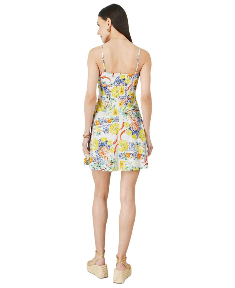 Women's Print Cotton Mini Sun Dress