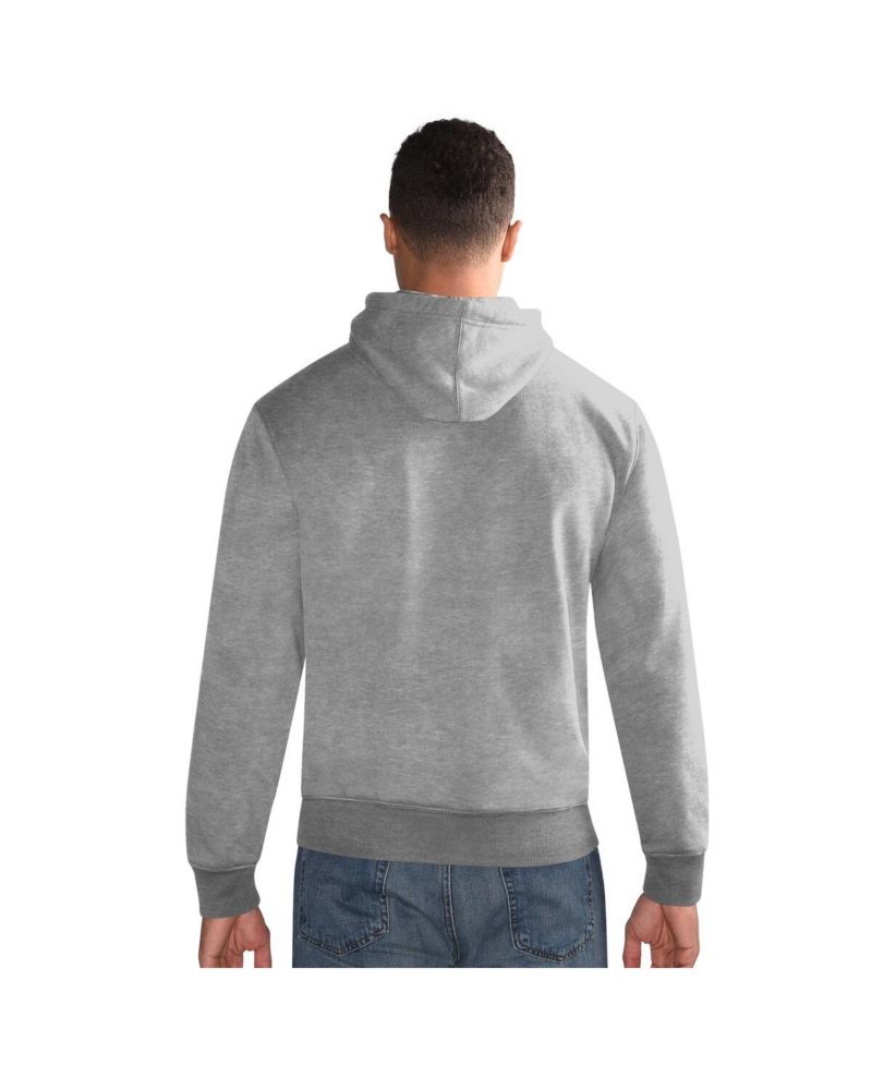 Men's Heather Gray Pittsburgh Steelers Vintage Pullover Hoodie