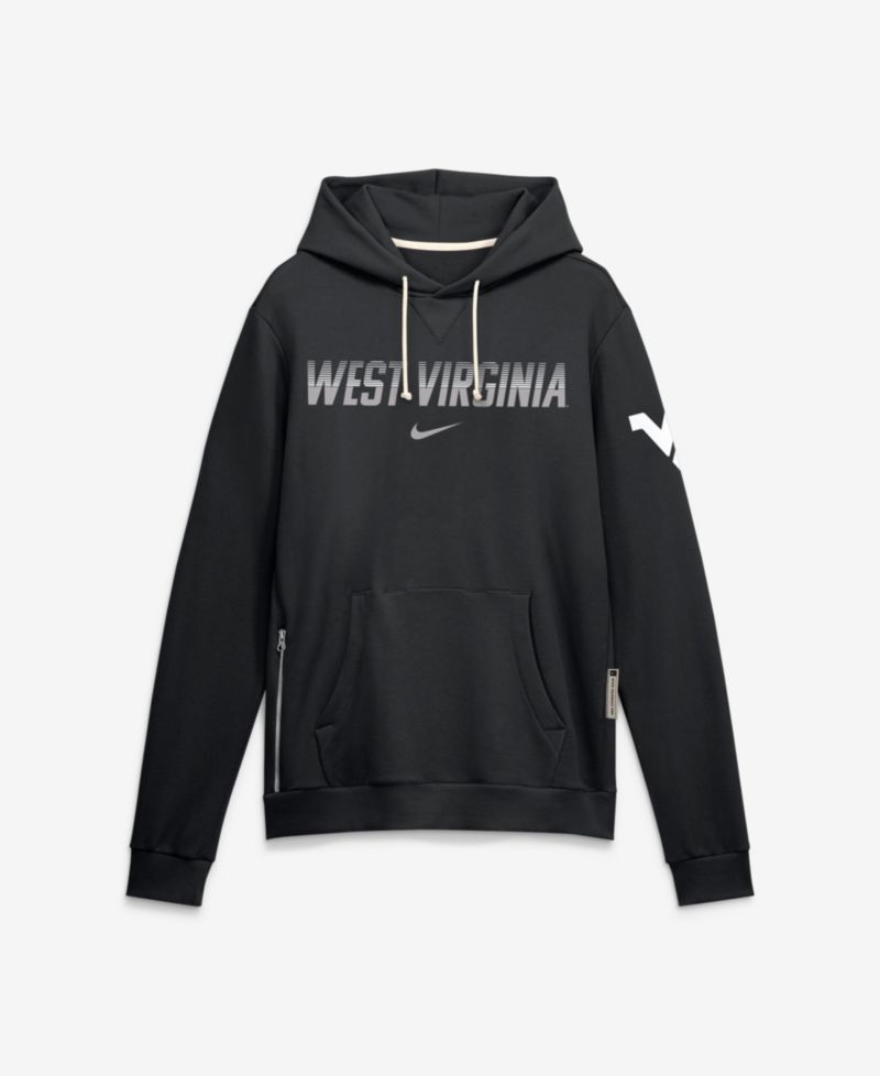 Men's Black West Virginia Mountaineers 2026 Sideline Standard Issue Dri-FIT Hoodie
