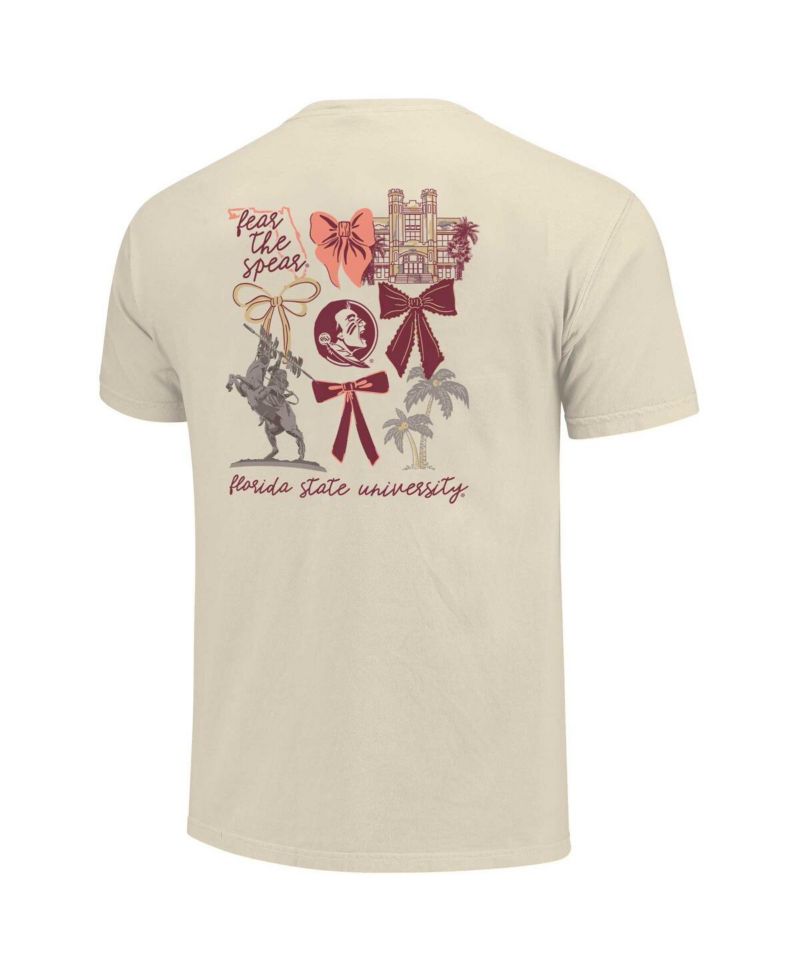 Women's Natural Florida State Seminoles Coquette T-Shirt